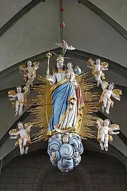 Baroque radiant Madonna from the Sasse workshop on the nuns’ gallery