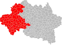 Location within the department Allier