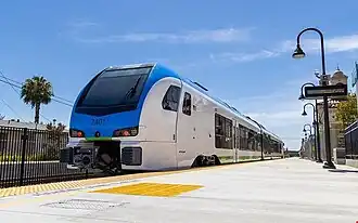 Arrow at Redlands–University station, 2022
