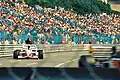 Aguri Suzuki driving for Footwork at the 1992 Monaco Grand Prix.