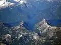 Mount Arthur is next to Mount Wellington with McCannel Lake center foreground