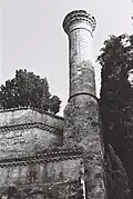 The minaret at the northwest corner