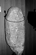 Scythian statue, first Iron Age, stone; from Sibioara (Constanța County, Romania)[6]