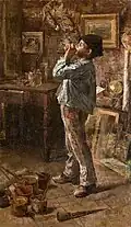 139. Giovanni Sottocornola, Anch'io pittore (Dilettante), 1885