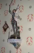 A statue of Joan of Arc in the Church
