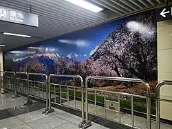 Line 2 concourse art wall
