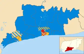 2007 results map