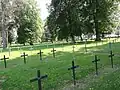 Inside the German War cemetery