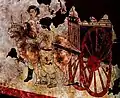 Cart scene from Ashina Zhong's tomb