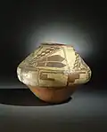 Ashiwi slip-painted jar, She-we-na Zuni Pueblo, 1700-1750