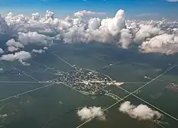 Aerial view of Ashland, Illinois