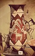 C-ware jar with animals. Circa 3700 BC.[20] Naqada IC.[21]