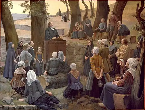 Assembly in the desert, 1934