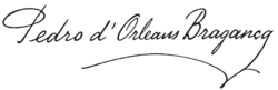Prince Pedro de Alcântara's signature