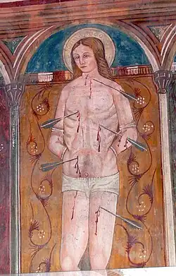 Martyrdom of St. Sebastian.