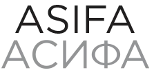 Logo for the Association Internationale du Film d'Animation, featuring the letters ASIFA in English and French.