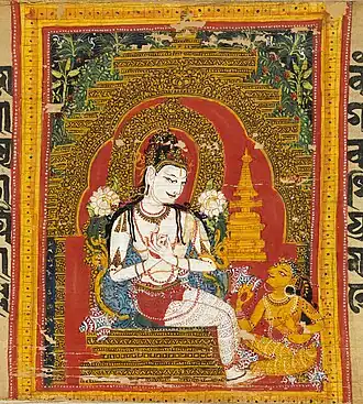 Painting depicting Maitreya, 12th century