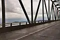 Astoria Bridge. Close up view of the through-truss section of the bridge