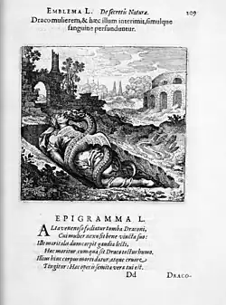 Dragon death - Atalanta Fugiens, 1618