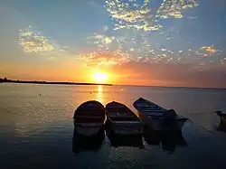 Sunset in the town of Yavaros