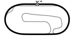 Layout of Atlanta International Speedway, used until 1996