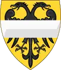 Coat of arms attributed to Manfred of Sicily in the Chronica Majora