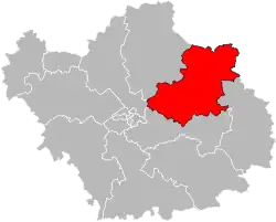 Situation of the canton of Brienne-le-Château in the department of Aube