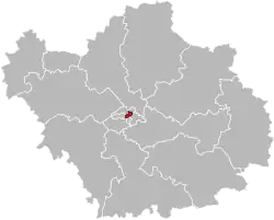 Situation of the canton of Troyes-1 in the department of Aube