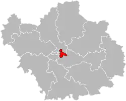 Situation of the canton of Troyes-4 in the department of Aube