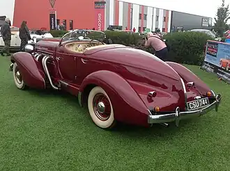 1936 Auburn Speedster 851SC rear