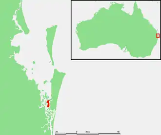 Location of Russell Island