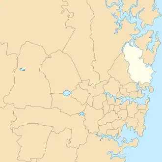 Location of Warringah Council, 1992–2016