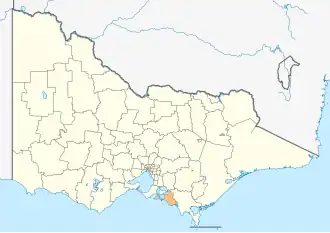 Location in Victoria
