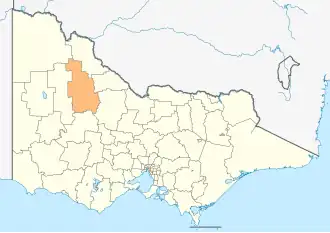 Location in Victoria