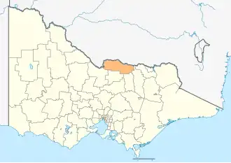 Location in Victoria