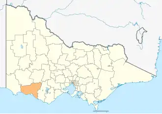 Location in Victoria
