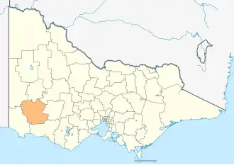 Location in Victoria