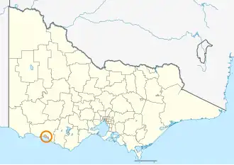 Location in Victoria