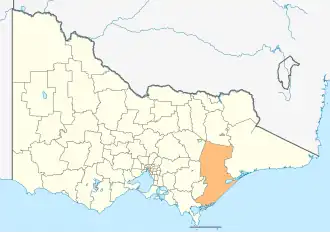 Location in Victoria