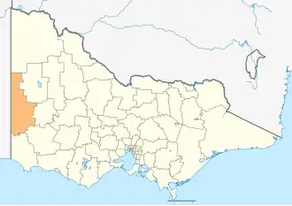 Location in Victoria