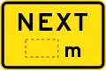 (W8-17-2) Distance (in metres)