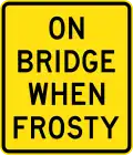 (W8-29) On Bridge When Frosty
