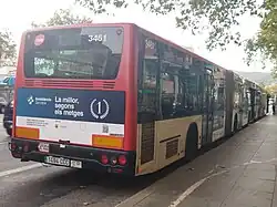 Image 210MAN NG 313 F articulated bus, bodied by Castrosua (CS 40) in TMB, Barcelona. (from Articulated bus)