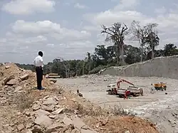 Highway construction in Ciudad de la Paz in 2010