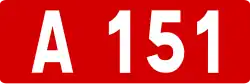 A151 autoroute shield