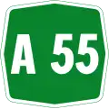 Autostrada A55 shield}}