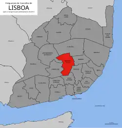 Location of Avenidas Novas