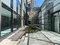 Azabudai Hills Gallery courtyard in B1
