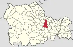 Location in Neamț County