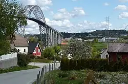 Karmsund Bridge links Karmøy island to the mainland